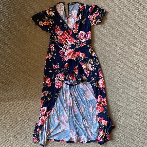& harmony Dresses & Skirts - & harmony navy floral romper dress